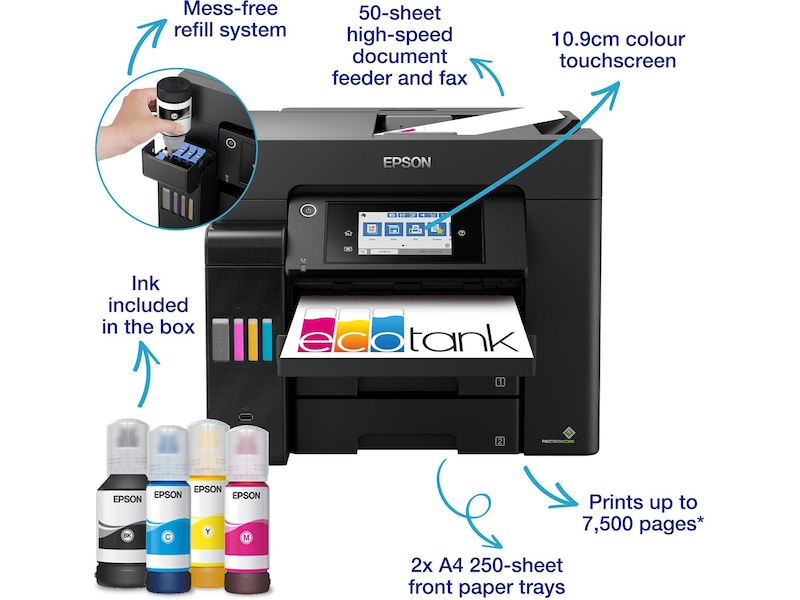 Epson EcoTank ET-5855 blekkskriver Skrivere