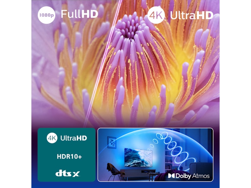 Philips 43" PUS8000/12 4K LED Smart Ambilight TV (2025) 20 - 49 tommer TV