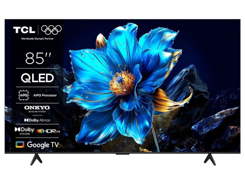TCL 85" T69C 4K QLED Google TV Over 80 tommer TV
