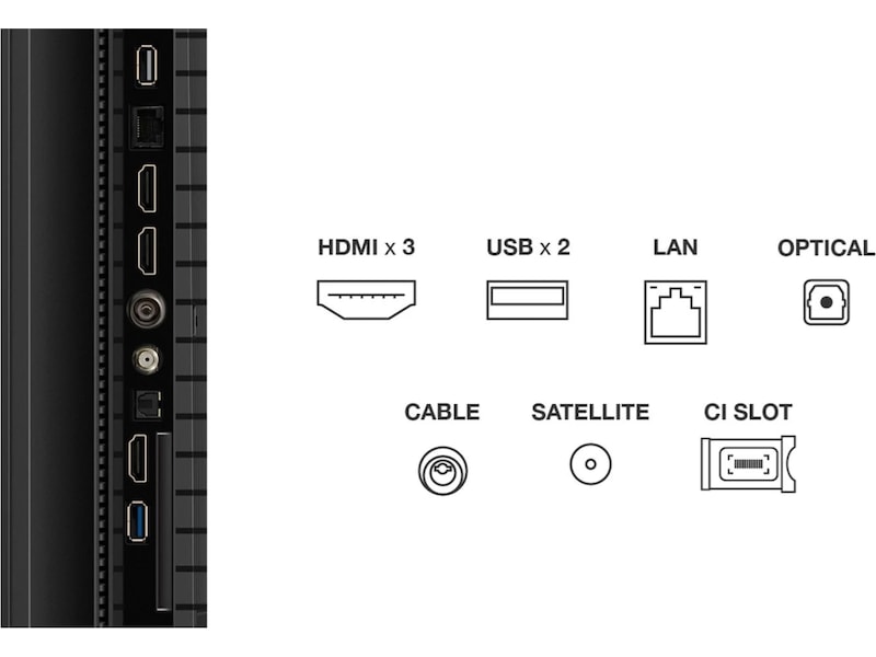 TCL 85" T69C 4K QLED Google TV Over 80 tommer TV