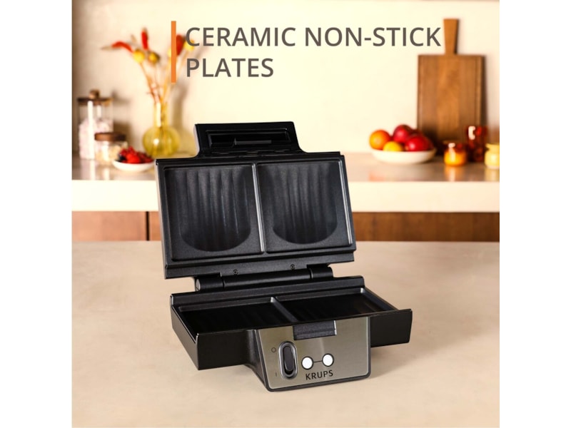 Krups FDK Iconic Sandwich Maker (stål) Toastjern