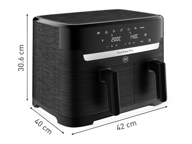 OBH Nordica Dual Easy Fry Air fryer AG901NS0 Airfryer