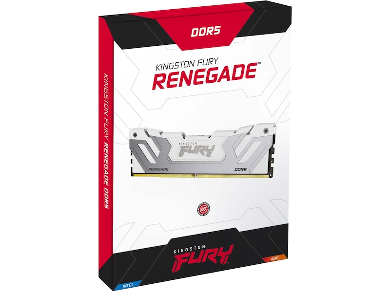 Kingston FURY Renegade DDR5 8400MHz 24GB (hvit) Minnebrikker