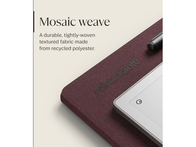 reMarkable Paper Pro Book Folio (burgunder) Tilbehør til digitale notatblokker