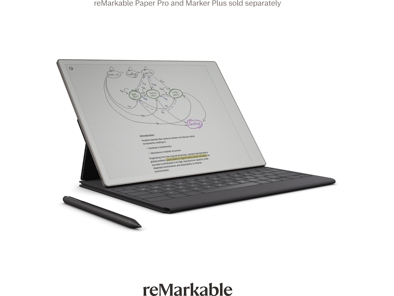 reMarkable Paper Pro Type Folio tastaturdeksel (basalt) Tilbehør til digitale notatblokker
