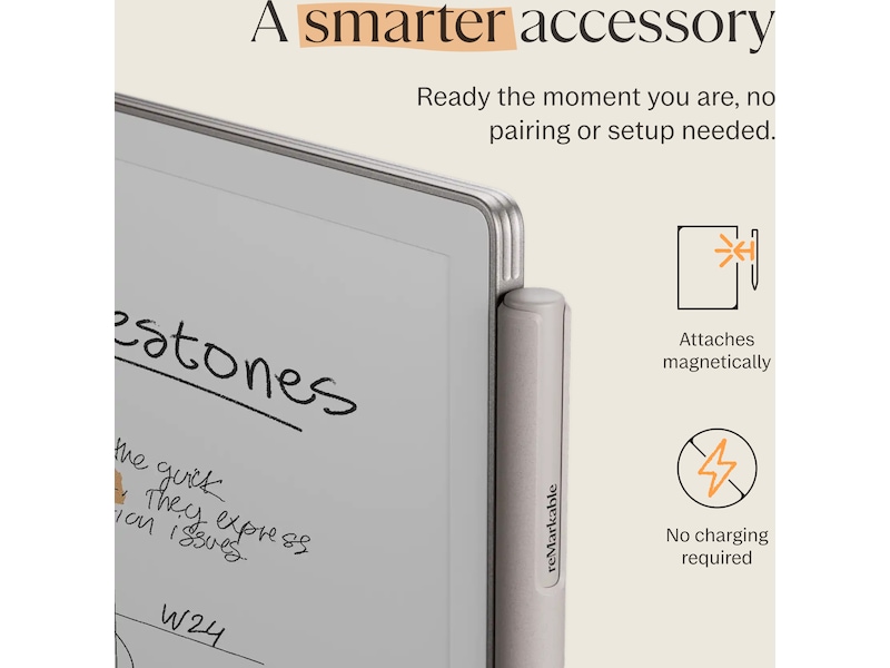 reMarkable Paper Pro Marker (varm grå) Tilbehør til digitale notatblokker