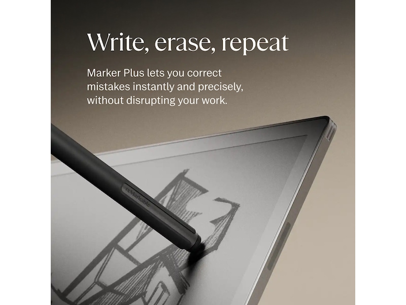 reMarkable Paper Pro Marker Plus (varm sort) Tilbehør til digitale notatblokker