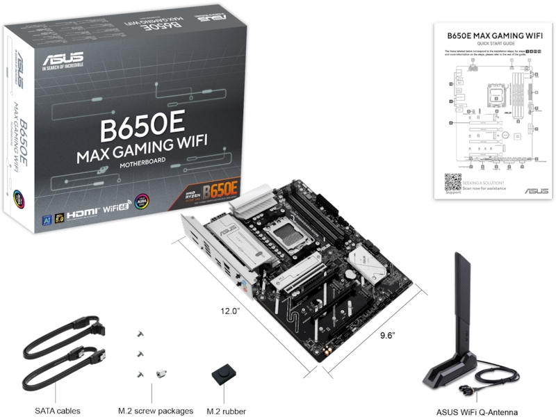 Asus B650E MAX GAMING WIFI Hovedkort AMD Socket