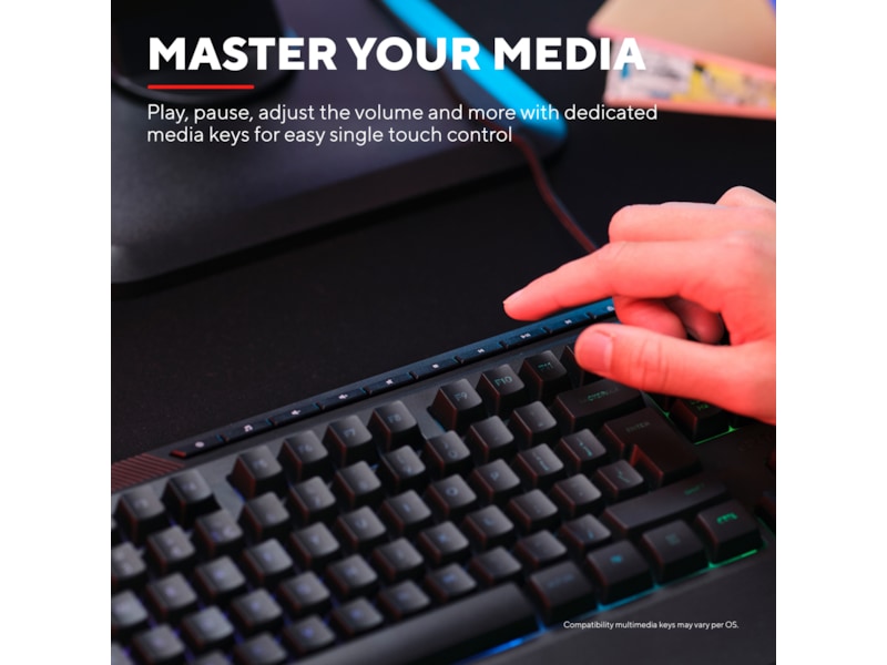 Trust GTX 836 Evocx Illuminated Gamingtastatur Gamingtastatur