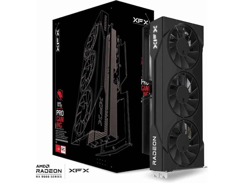 XFX Swift AMD Radeon RX 9060 XT OC Triple Fan Gaming Skjermkort