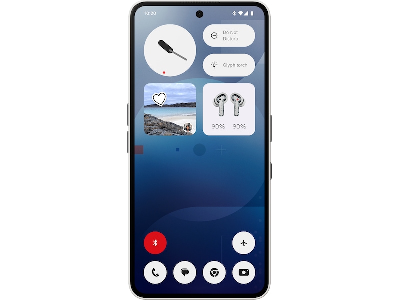 Nothing Phone (3a) 128GB (hvit) Mobiltelefoner