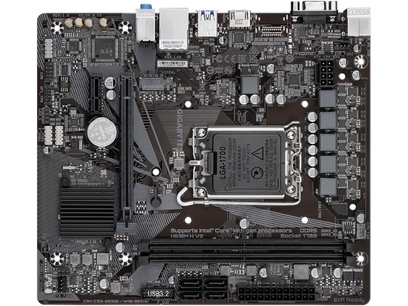 Gigabyte H610M H V2 Hovedkort Intel Socket