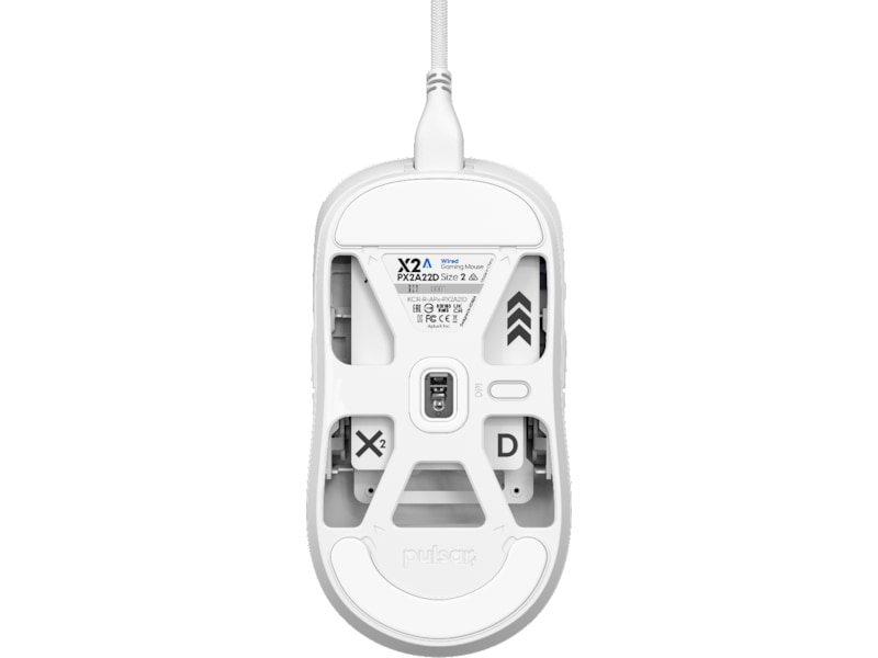 Pulsar X2A Gamingmus (hvit) Gamingmus