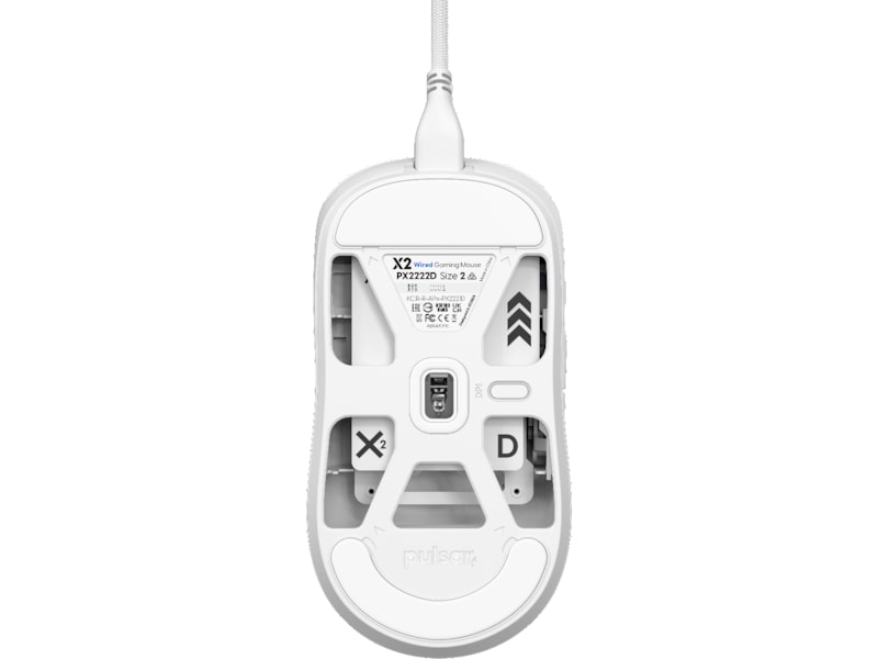 Pulsar X2 Gamingmus (hvit) Gamingmus