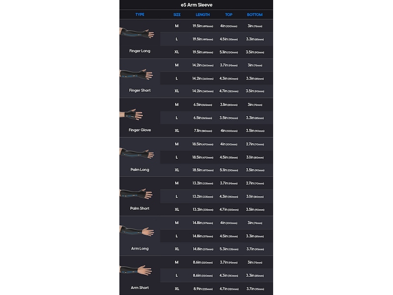 Pulsar eS Gaming Arm Sleeve Finger Long XL Tilbehør til gaming- tastatur og mus