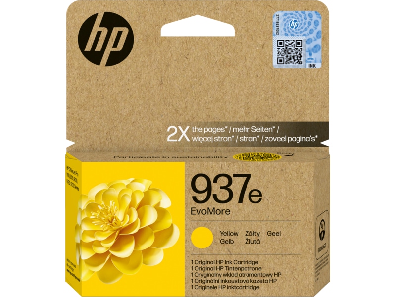 HP blekk 937e EvoMore Gul Blekkpatroner