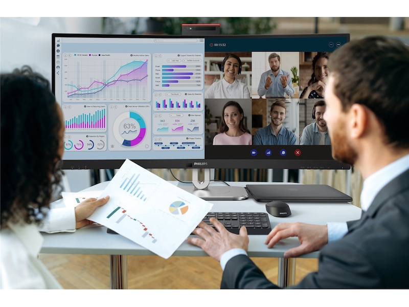 Philips 34" curved skjerm 34B2U6603CH/00 Skjermer