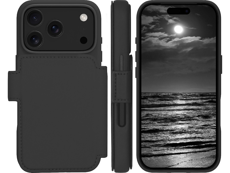 dbramante1928 iPhone 17 Pro Lynge 2-i-1 Lommebokdeksel (midnight) Mobildeksel