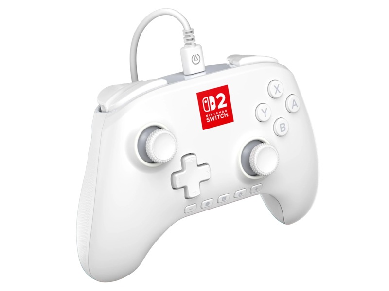 PowerA Advantage kontroller Nintento Switch 2 Lumectra White Tilbehør til spillkonsoller