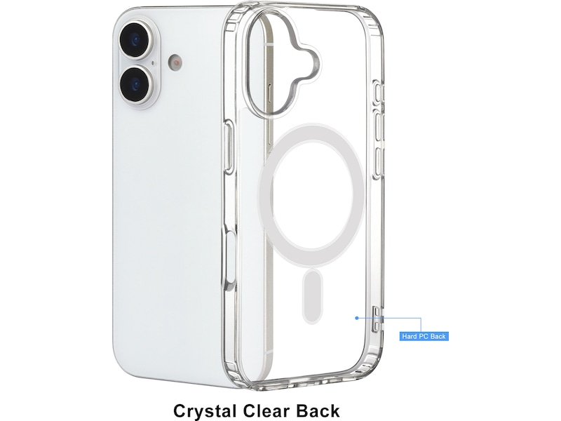 iiglo iPhone 17 Magnetic Silikondeksel (gjennomsiktig) Mobildeksel