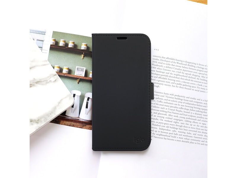 iiglo iPhone 17 Pro Max Lommebokdeksel (sort) Mobildeksel