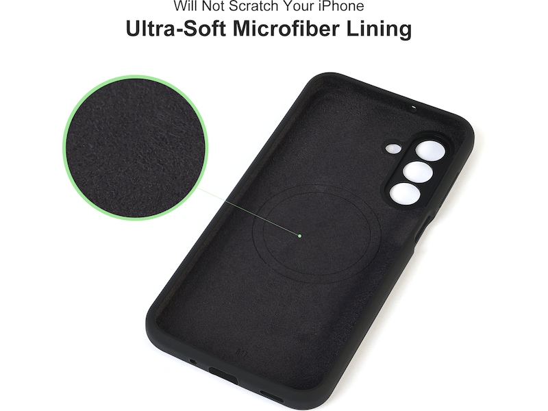 iiglo Galaxy A17 Magnetic Silikondeksel (sort) Mobildeksel