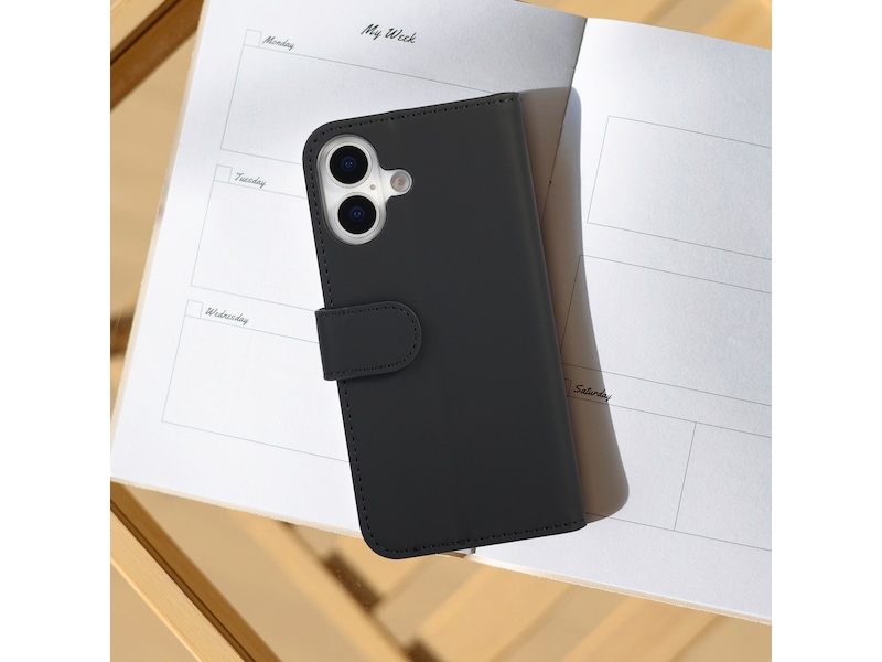 iiglo iPhone 17 Lommebokdeksel (sort) Mobildeksel