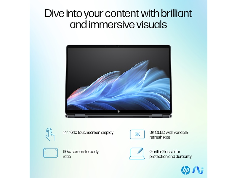 HP OmniBook Ultra Flip AI PC 14-fh0093no 14" 3K OLED Touch PC - Bærbar / laptop