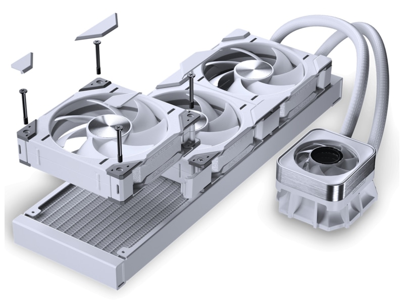 Phanteks Glacier One 360D30 X2 DRGB AIO Kjøler (hvit) CPU - Vannkjøling