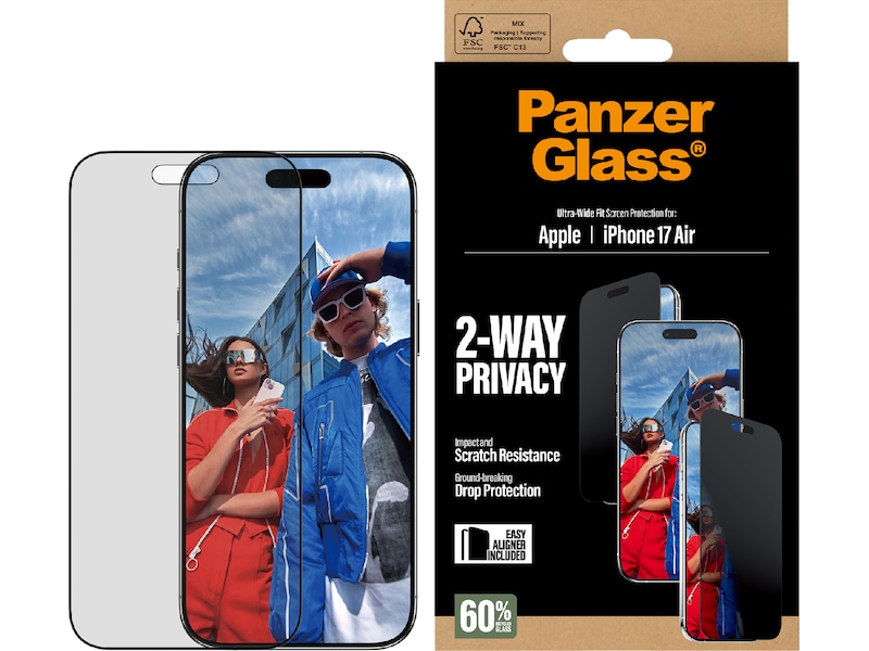 PanzerGlass iPhone Air 2-Way Privacy Skjermbeskytter Skjermbeskytter
