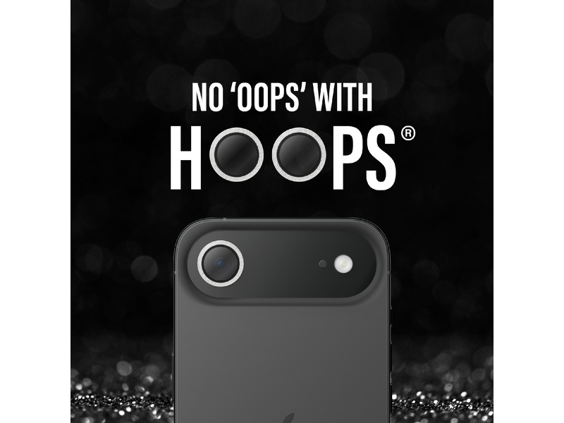 PanzerGlass iPhone Air Hoops Linsebeskytter (glitter silver) Skjermbeskytter