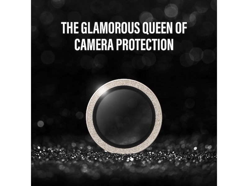 PanzerGlass iPhone Air Hoops Linsebeskytter (glitter gold) Skjermbeskytter