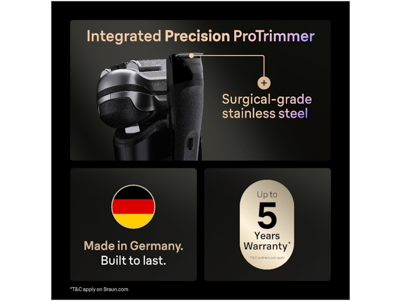 Braun Series 9 PRO+ Elektrisk Barbermaskin 9660CC Barbermaskiner