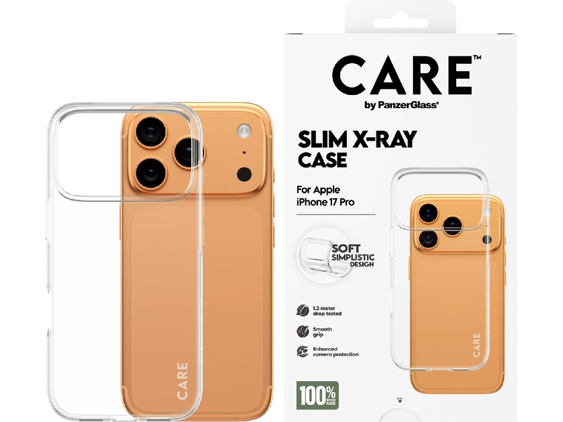 PanzerGlass CARE iPhone 17 Pro Fashion Silikondeksel (gjennomsiktig) Mobildeksel
