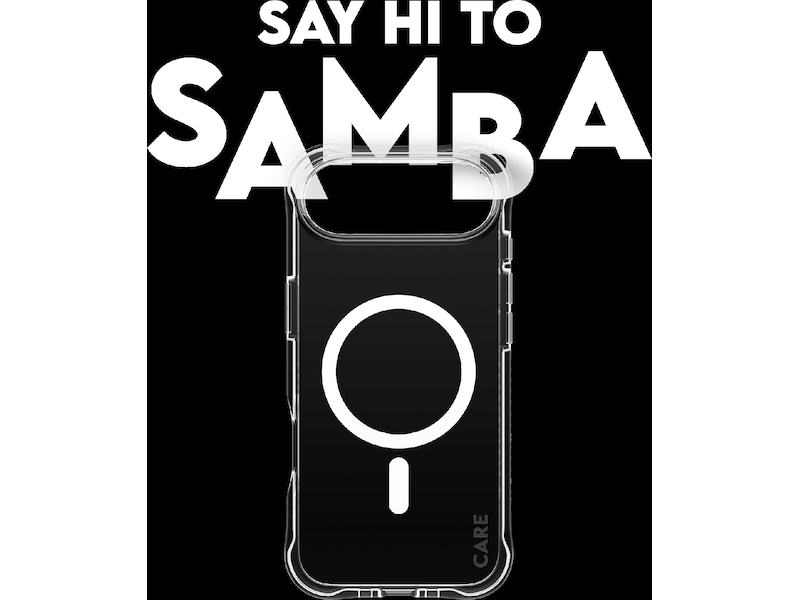 PanzerGlass CARE iPhone Air Samba Hardcase deksel (gjennomsiktig/hvit) Mobildeksel