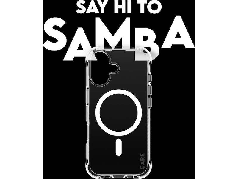 PanzerGlass CARE iPhone 17 Samba Hardcase deksel (gjennomsiktig/hvit) Mobildeksel