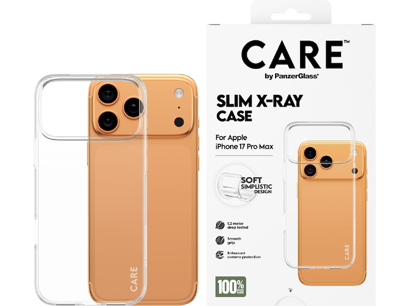 PanzerGlass CARE iPhone 17 Pro Max Fashion Silikondeksel (gjennomsiktig) Mobildeksel