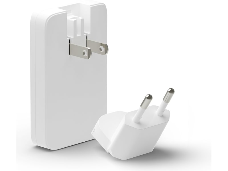 dbramante1928 re-charge Pro EU/US Slim Vegglader (hvit) Mobilladere