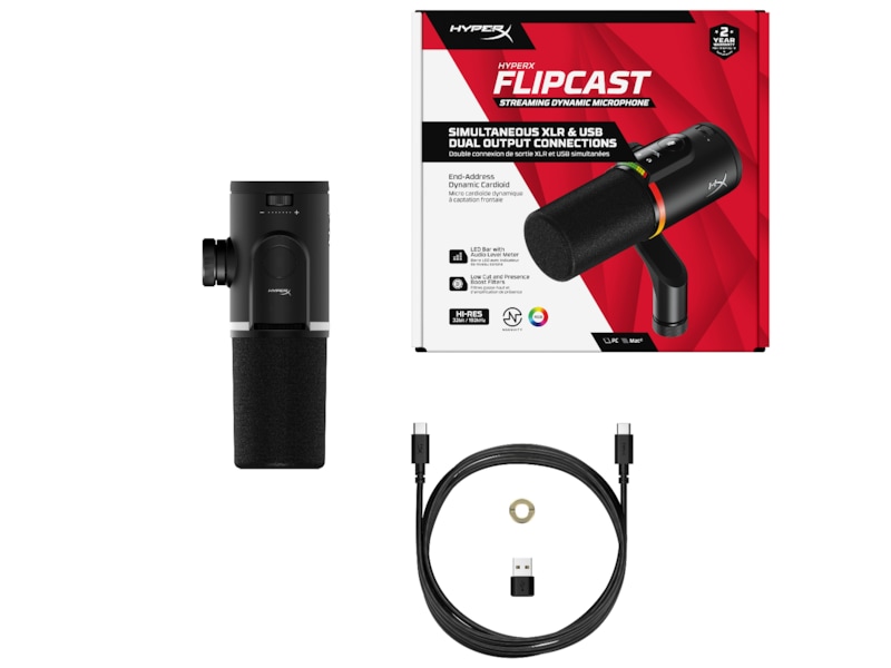 HyperX FlipCast USB/XLR Dynamisk Mikrofon Mikrofon