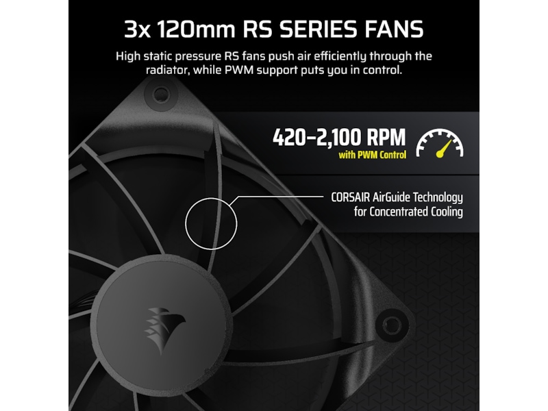 Corsair Nautilus 360 RS LCD Kjøler (sort) CPU - Vannkjøling