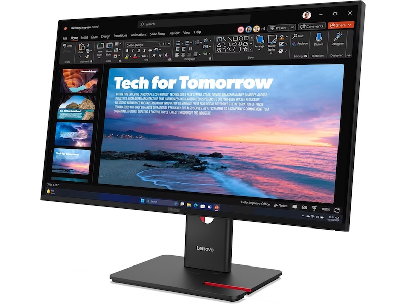 Lenovo 27" skjerm ThinkVision T27QD-40 Skjermer