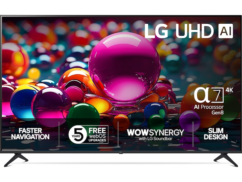LG 86'' UA75 AI 4k Smart TV (2025) Over 80 tommer TV