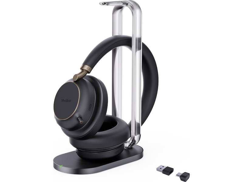 Yealink BH76 Plus trådløst headset med ladestativ Headset