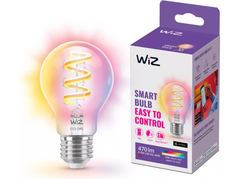 WiZ Klar 40W A60 E27 RGB Lyspære Lyspærer & LED-pærer