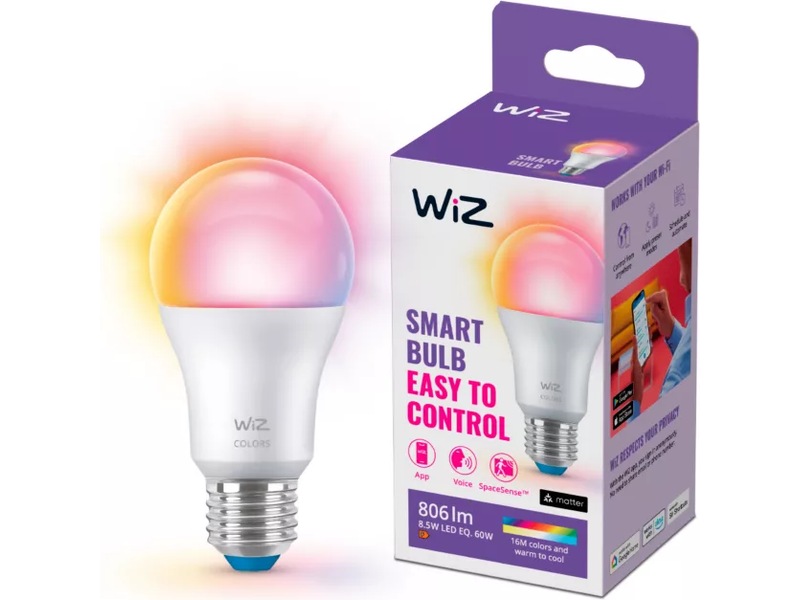 WiZ LED A-60 8,8W E27 RGB Lyspære Lyspærer & LED-pærer