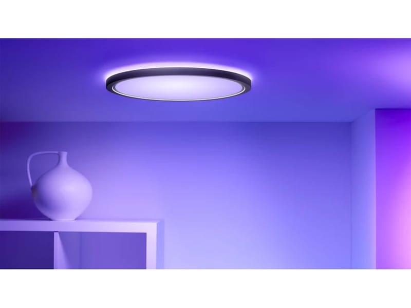 WiZ SuperSlim RGB Taklampe 22W (sort) Taklampe