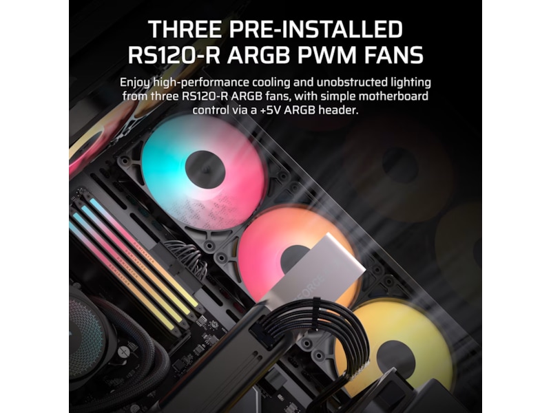 Corsair 3500X RSR ARGB Mid Tower (sort) Midi tower