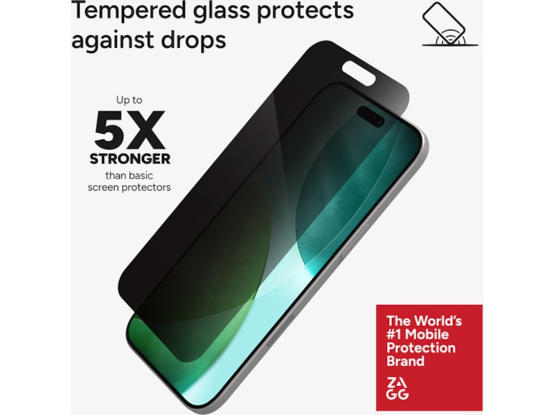 InvisibleShield Glass Elite iPhone Air Privacy Skjermbeskytter Skjermbeskytter