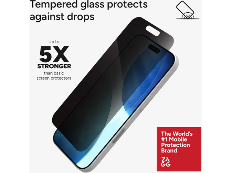 InvisibleShield Glass Elite Privacy Skjermbeskytter iPhone 17 Skjermbeskytter