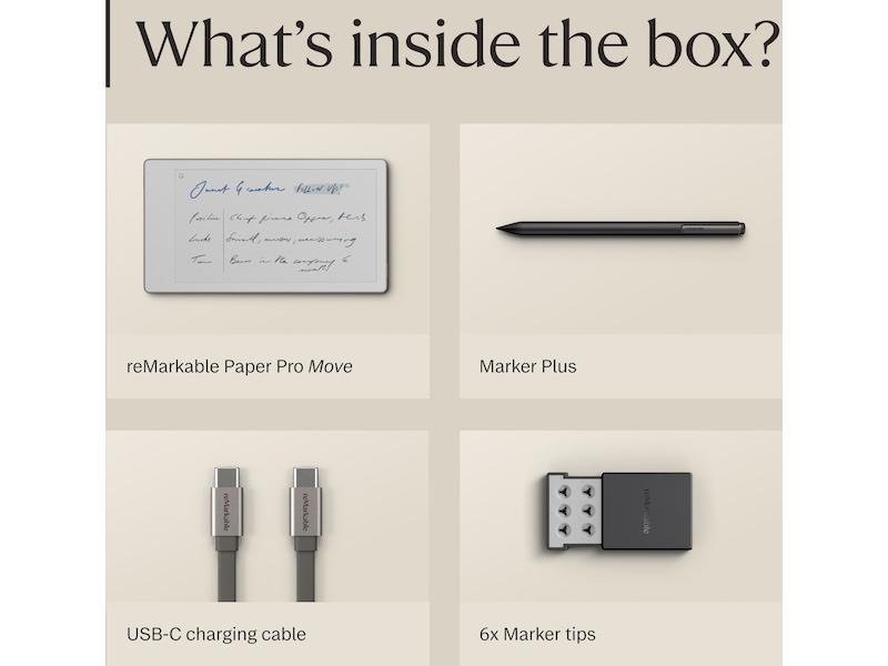 reMarkable Paper Pro Move 7.3" inkl. Marker Plus Digitale notatblokker